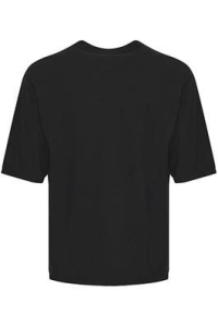 4001 - Accessoire CFTUE tee with print and chestpocke: black beauty