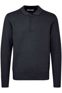 Casual Friday CFJULIAN 0183 milano polo knit:Knit dark navy