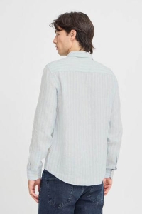 Casual Friday CFDALLAS LS BD striped linen:Shirts/ chambray blue