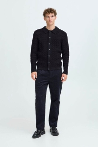 4001 - Accessoire CFTOKE cable cardigan:Knit dark navy