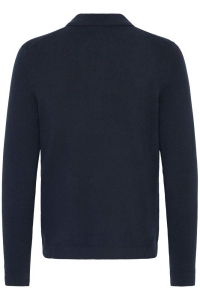 4001 - Accessoire CFINGMAR 0224 knitted polo:Knit dark navy melange