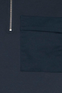 Casual Friday CFRO viscose sweat w.contrast pocke: navy