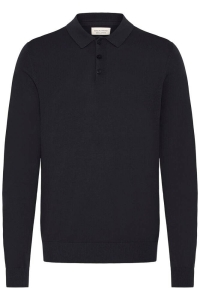 Casual Friday CFOSVALD fine knitted polo knit:Knit dark navy