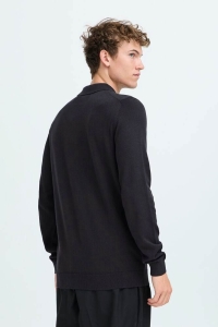 Casual Friday CFOSVALD fine knitted polo knit:Knit dark navy