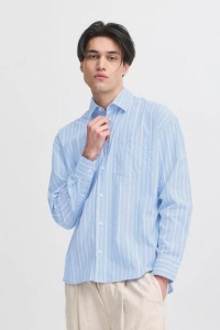 Casual Friday CFMARTIS LS relaxed striped shirt:Sh vista blue