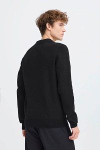 Casual Friday CFDAHL 0231 MILANO POLO KNIT:Knit black beauty