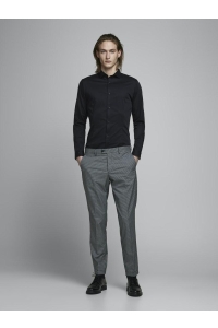 JACK%JONES PREMIUM jjprPARMA SHIRT L/S NOOS black/super slim