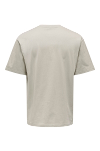 ONLY&SONS ONSFRED RLX SS TEE NOOS silver lining