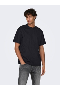 ONLY&SONS ONSFRED RLX SS TEE NOOS black
