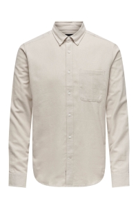 ONLY&SONS ONSGUDMUND SLIM 1-PKT SOLID SHIRT N: silver lining