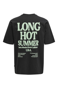 ONLY&SONS ONSKENNY RLX TEXT SS TEE black
