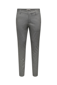 ONLY&SONS ONSMARK SLIM DITSY 020934 PANT NOOS silver lining/mgm