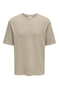 ONLY&SONS ONSGIVO REG 12 SS CREW KNIT NOOS string