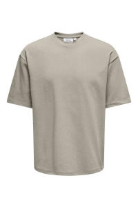 ONLY&SONS ONSCASPIAN AIRFLEX AUT SS TEE NOOS silver lining