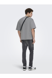 ONLY&SONS ONSCASPIAN AIRFLEX AUT SS TEE NOOS ultimate grey