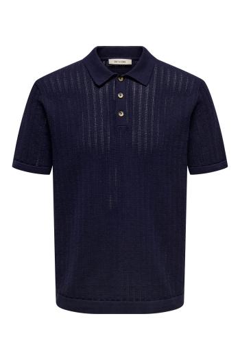 ONLY&SONS ONSMOON REG 12 SS POLO KNIT