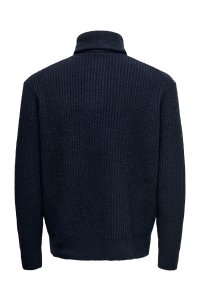 ONLY&SONS ONSFRAME RLX LS 1/2 ZIP HIGH NECK K: dark sapphire