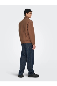 ONLY&SONS ONSBRATT LIFE T2T PADDED COACH JACK: friar brown
