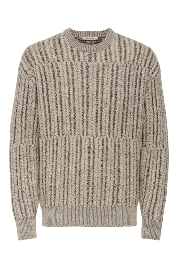 ONLY&SONS ONSFILL RLX LS CABEL CREW KNIT