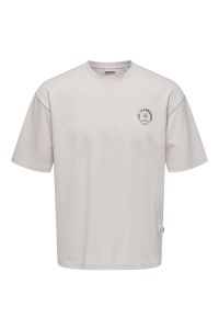 ONLY&SONS ONSLES CLASSIQUES CASPIAN SS TEE silver lining