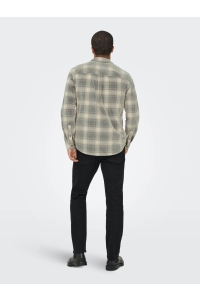 ONLY&SONS ONSWILLIAM CORD LS SHIRT blue nights/falcon/silver lining