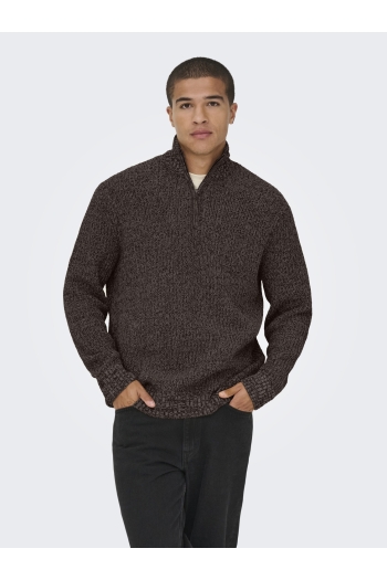 ONLY&SONS ONSJOIN REG LS HIGH NECK KNIT CAMP