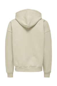 ONLY&SONS ONSGRAHAM OVZ LS HOODIE SWEAT silver lining/redwood - coffee b