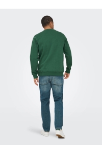 ONLY&SONS ONSCONNOR SIMPLE LIFE REG LS CREW S: trekking green/rockies