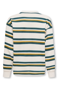 ONLY&SONS OSJANDREW LIFE RLX STRIPE LS SWT tofu/dark sea