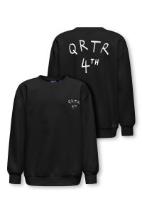 ONLY&SONS OSJKYRIE OVERSIZE LS SWT NOOS black/white carlos qrtr