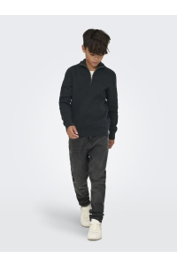 ONLY&SONS OSJPHIL REG 12 STRUC HALF ZIP KNT dark navy
