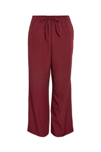 Noisy May NMSARAH NW STRING PANTS FWD windsor wine/white pinstripe