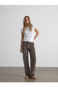 Noisy May NMYOLANDA MW WIDEJEANS CORDUROY NOO: morel