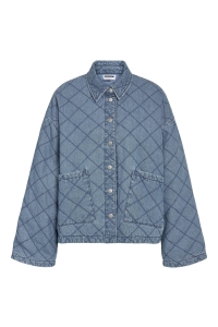 Noisy May NMCLARA QUILT DENIM JACKET light blue denim