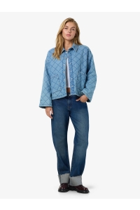 Noisy May NMCLARA QUILT DENIM JACKET light blue denim