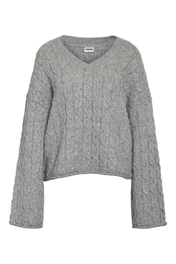 Noisy May NMELOISE L/S V-NECK CABLE KNIT FWD :