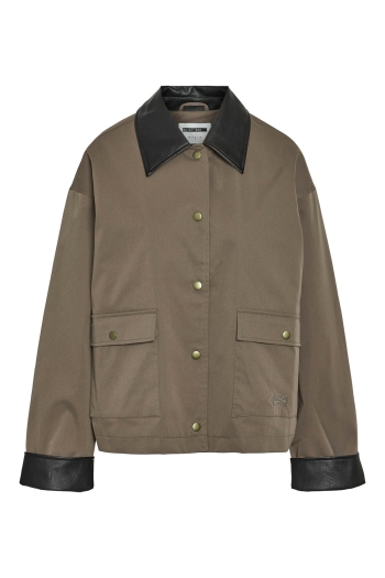Noisy May NMNORA PU COLLAR JACKET DD