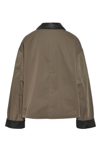Noisy May NMNORA PU COLLAR JACKET DD morel/black