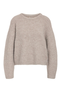 Noisy May NMDOLLY L/S O-NECK KNIT FWD NOOS silver mink