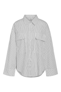 Noisy May NMFREJA L/S SHIRT WVN S* bright white/black