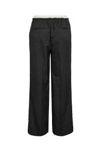 Noisy May NMDALLAS NW PINSTRIPE BOXER PANTS F: black/white pinstripe