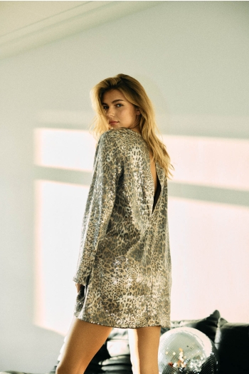 Noisy May NMJESSY L/S MINI SEQUIN DRESS JRS