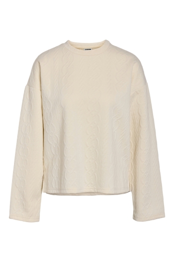 Noisy May NMCORI L/S QUILTED O-NECK JRS FWD