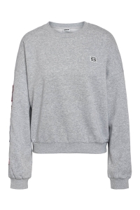 Noisy May NMARYA L/S TEDDY SWEAT light grey melange/rebl club
